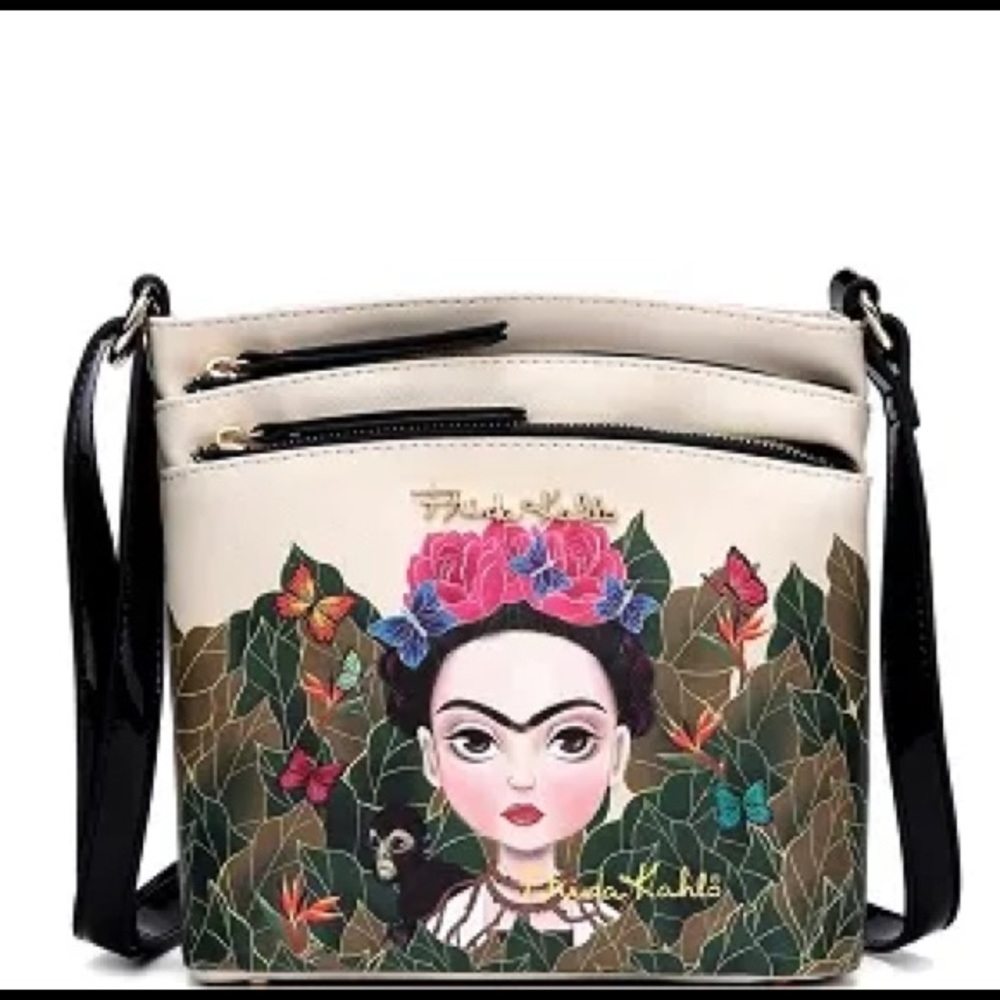Authentic Frida Kahlo Cartoon Version Crossbody